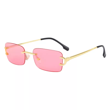 Zonnebril Unisex PBLIQ Randloos CLRS Rose Goud