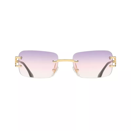 PBLIQ Zonnebril Unisex Randloos CLRS Paars Goud