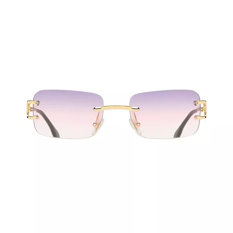 PBLIQ Zonnebril Unisex Randloos CLRS Paars Goud