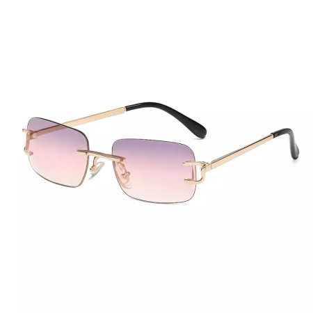 PBLIQ Zonnebril Unisex Randloos CLRS Paars Goud