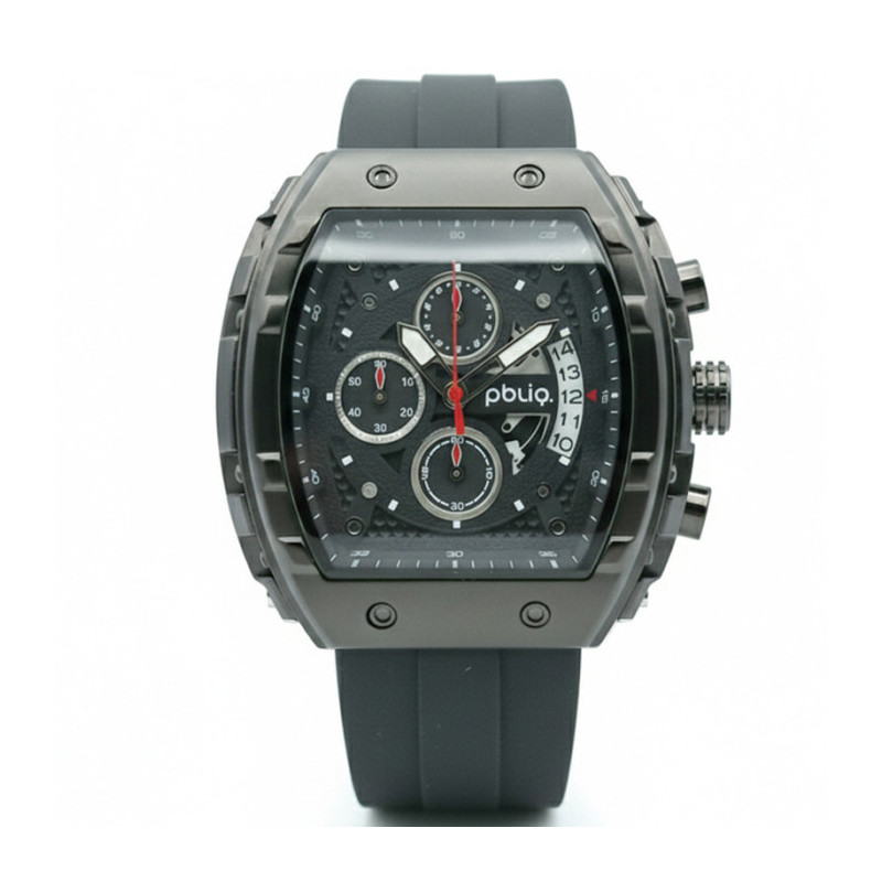 PBLIQ Luxe Herenhorloge Zwart - Quartz Chronograaf Horloge