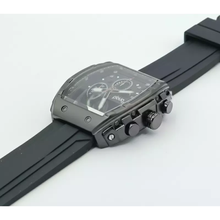 PBLIQ Luxe Herenhorloge Zwart - Quartz Chronograaf Horloge