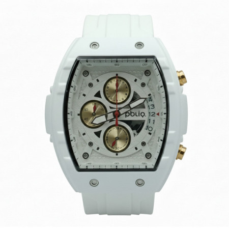 PBLIQ Luxe Herenhorloge Wit - Quartz Chronograaf Horloge