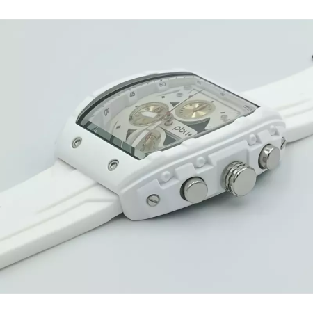 PBLIQ Luxe Herenhorloge Wit - Quartz Chronograaf Horloge